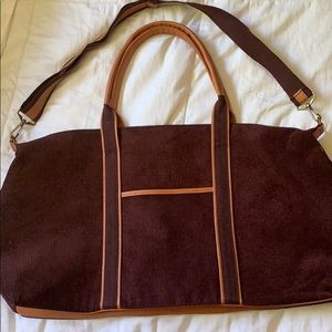 Dsw Maroon weekender tote bag